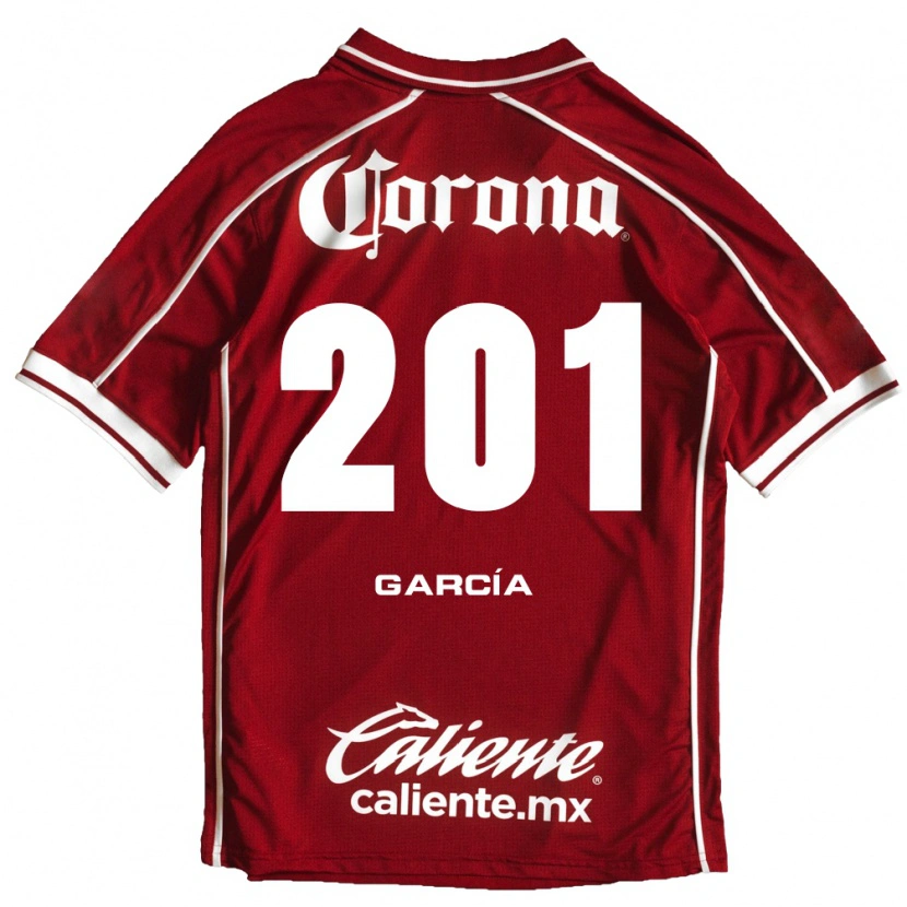 Danxen Mujer Camiseta Eros García #201 Blanco Rojo 1ª Equipación 2026/27 La Camisa