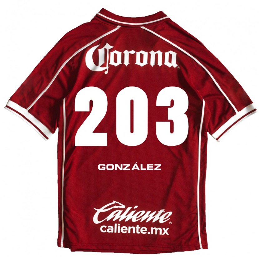 Danxen Mujer Camiseta Luis González #203 Blanco Rojo 1ª Equipación 2026/27 La Camisa