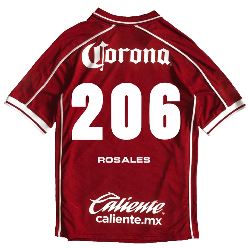 Danxen Mujer Camiseta Santiago Rosales #206 Blanco Rojo 1ª Equipación 2026/27 La Camisa