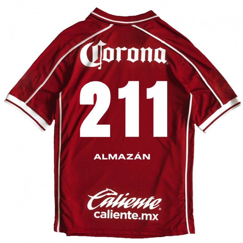 Danxen Mujer Camiseta Fernando Almazán #211 Blanco Rojo 1ª Equipación 2026/27 La Camisa
