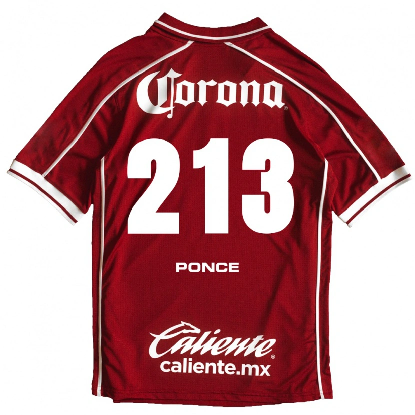 Danxen Mujer Camiseta Santiago Ponce #213 Blanco Rojo 1ª Equipación 2026/27 La Camisa