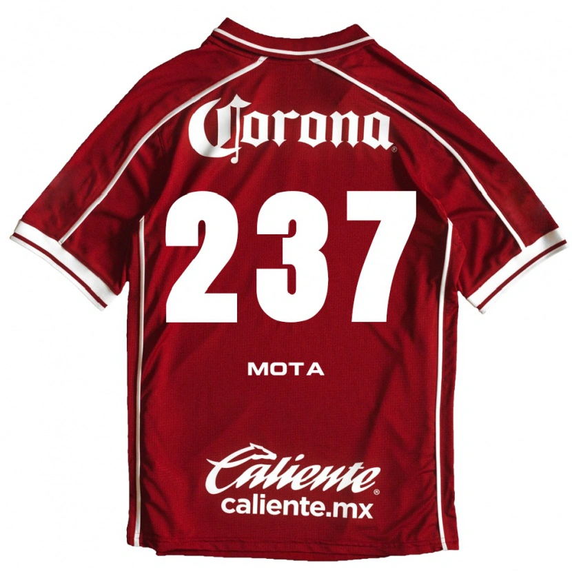 Danxen Mujer Camiseta Diego Mota #237 Blanco Rojo 1ª Equipación 2026/27 La Camisa