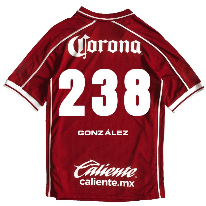 Danxen Mujer Camiseta Geovani González #238 Blanco Rojo 1ª Equipación 2026/27 La Camisa
