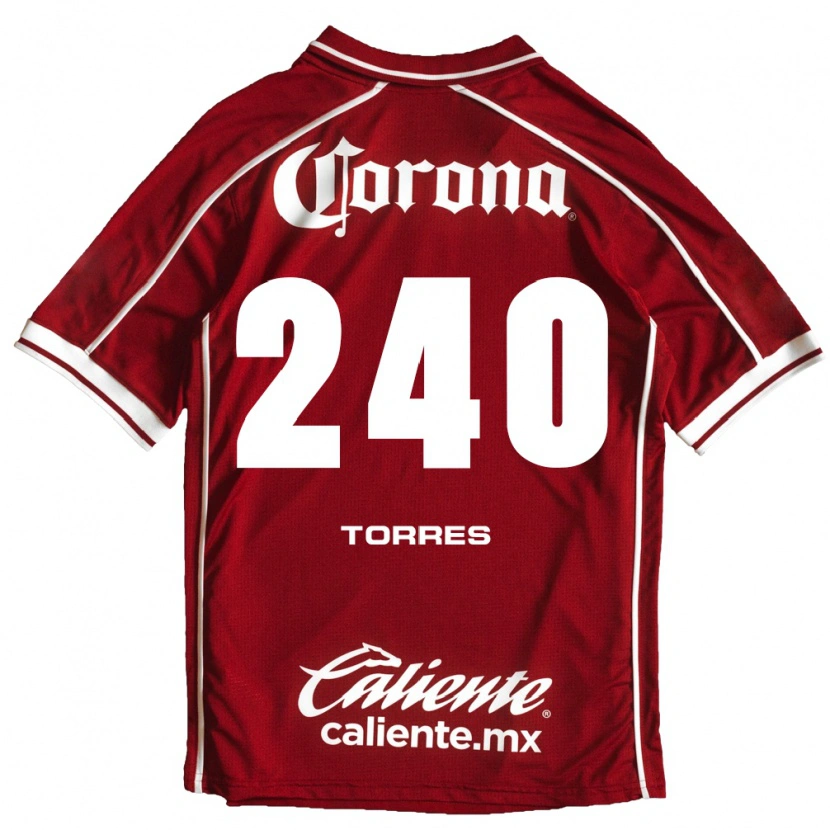 Danxen Mujer Camiseta Santiago Torres #240 Blanco Rojo 1ª Equipación 2026/27 La Camisa