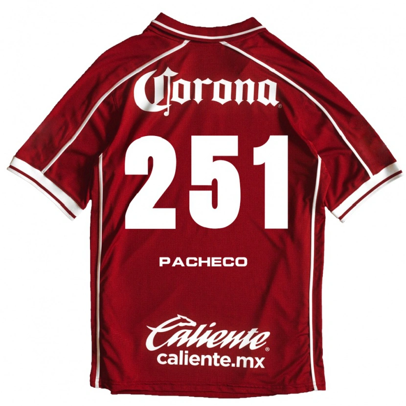 Danxen Mujer Camiseta Yael Pacheco #251 Blanco Rojo 1ª Equipación 2026/27 La Camisa