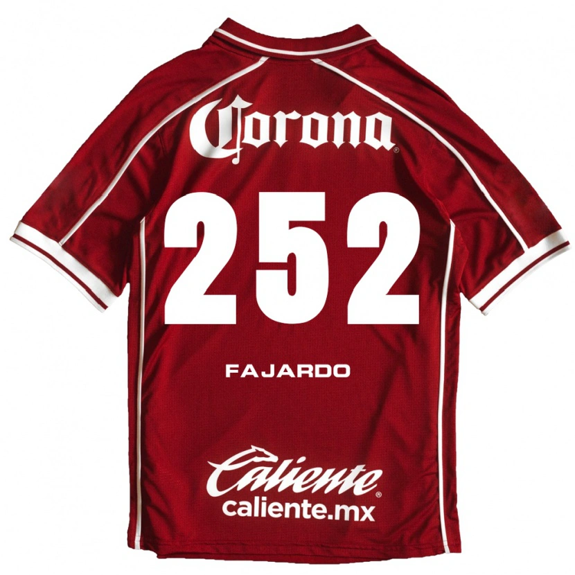 Danxen Mujer Camiseta Rafael Fajardo #252 Blanco Rojo 1ª Equipación 2026/27 La Camisa