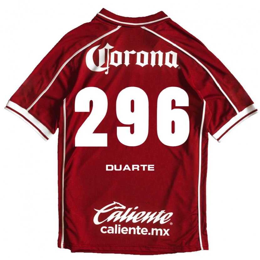 Danxen Mujer Camiseta Saúl Duarte #296 Blanco Rojo 1ª Equipación 2026/27 La Camisa