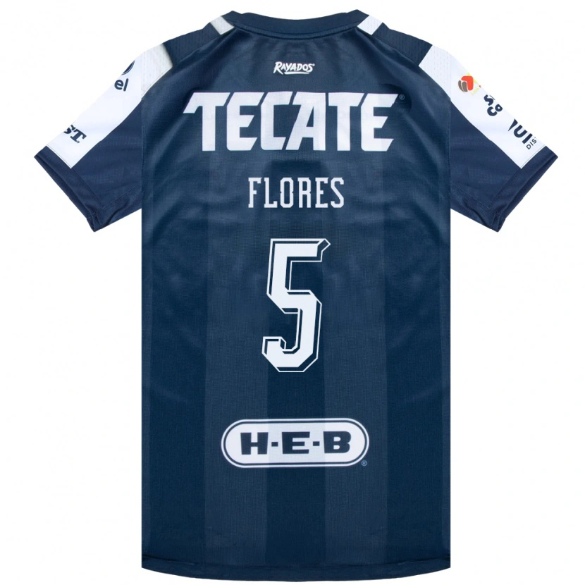 Danxen Mujer Camiseta Monica Flores #5 Azul Tinta Blanco Rojo 1ª Equipación 2026/27 La Camisa