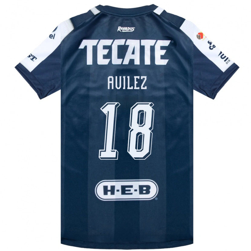 Danxen Mujer Camiseta Aylin Avilez #18 Azul Tinta Blanco Rojo 1ª Equipación 2026/27 La Camisa