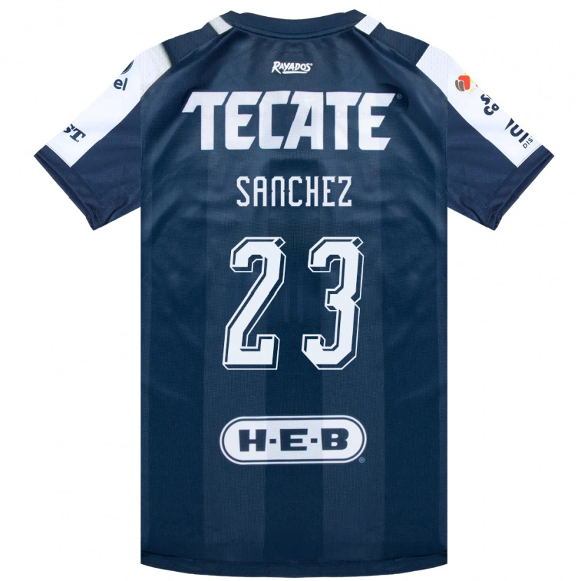 Danxen Mujer Camiseta Gustavo Sanchez #23 Azul Tinta Blanco Rojo 1ª Equipación 2026/27 La Camisa