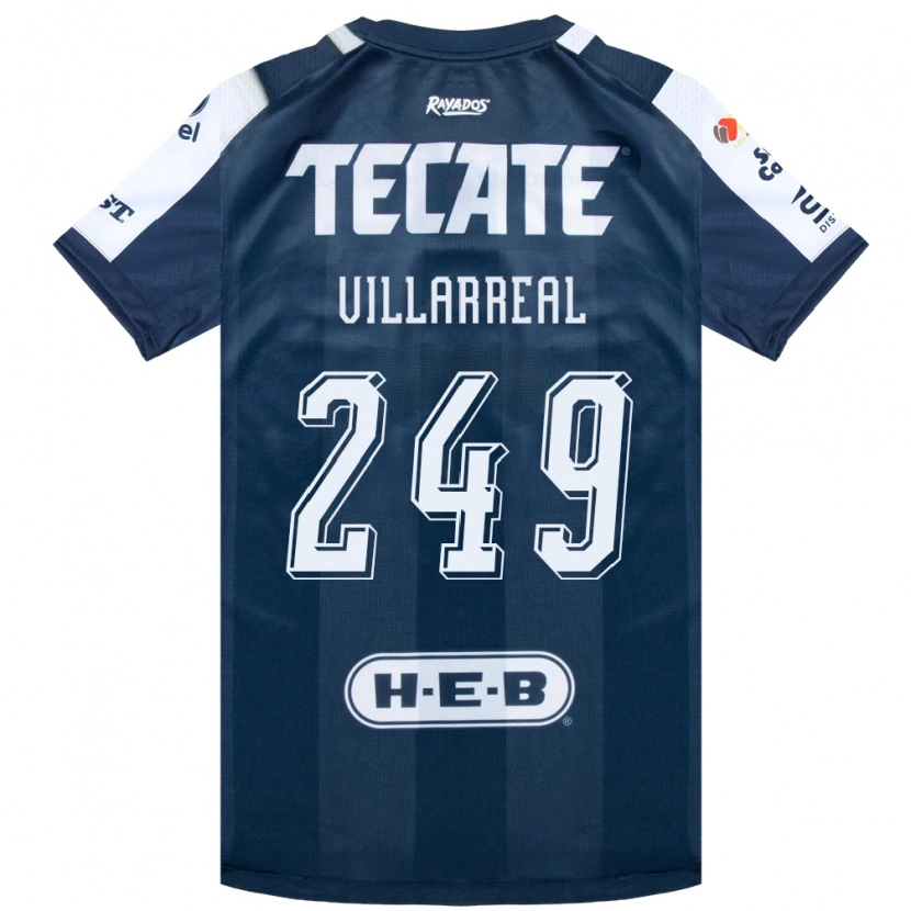 Danxen Mujer Camiseta Daniel Villarreal #249 Azul Tinta Blanco Rojo 1ª Equipación 2026/27 La Camisa