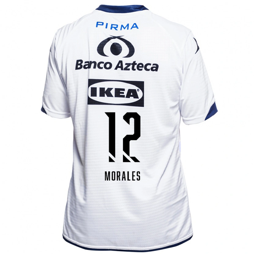Danxen Mujer Camiseta Karla Morales #12 Blanco Negro Azul 1ª Equipación 2026/27 La Camisa