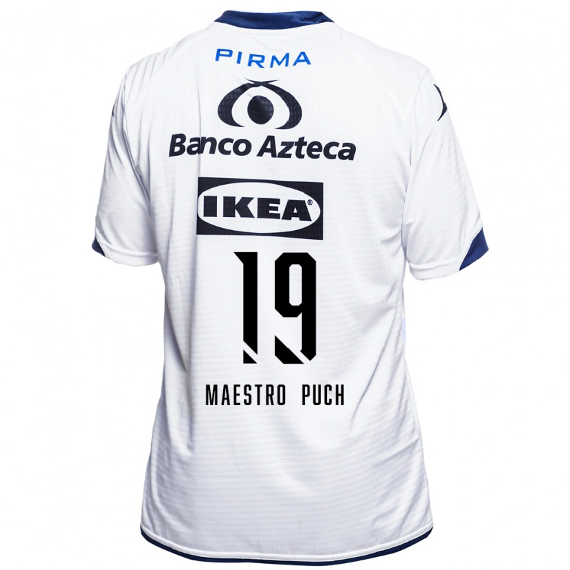 Danxen Mujer Camiseta Ignacio Maestro Puch #19 Blanco Negro Azul 1ª Equipación 2026/27 La Camisa