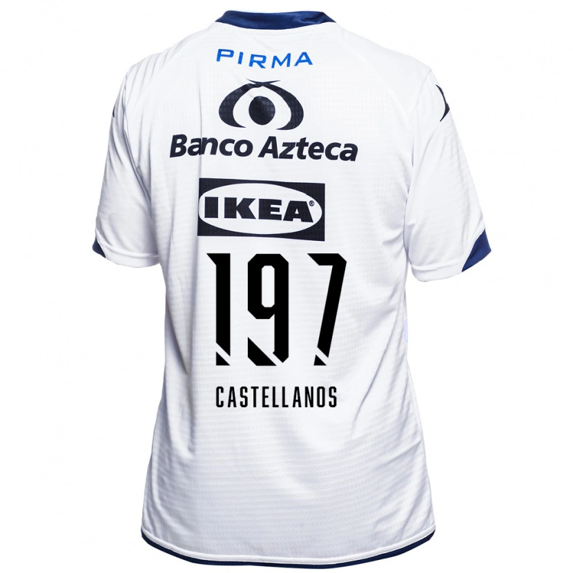 Danxen Mujer Camiseta Omar Castellanos #197 Blanco Negro Azul 1ª Equipación 2026/27 La Camisa