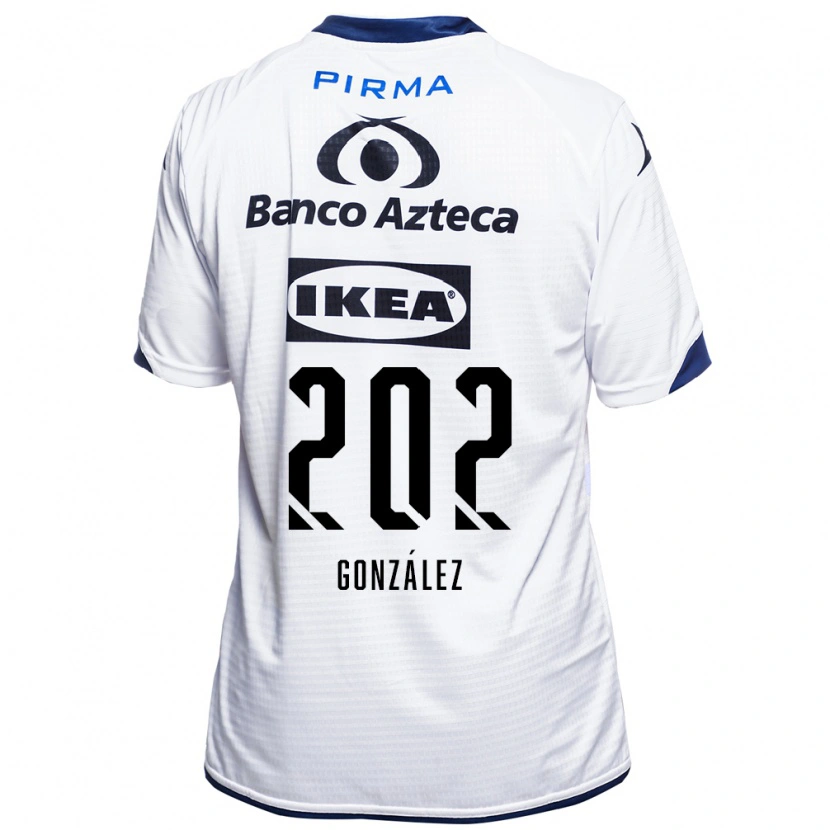 Danxen Mujer Camiseta Isaac González #202 Blanco Negro Azul 1ª Equipación 2026/27 La Camisa
