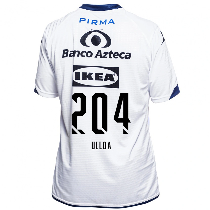 Danxen Mujer Camiseta Santiago Ulloa #204 Blanco Negro Azul 1ª Equipación 2026/27 La Camisa