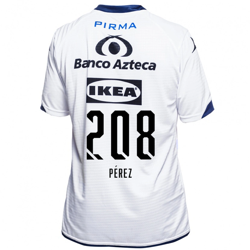 Danxen Mujer Camiseta Osvaldo Pérez #208 Blanco Negro Azul 1ª Equipación 2026/27 La Camisa