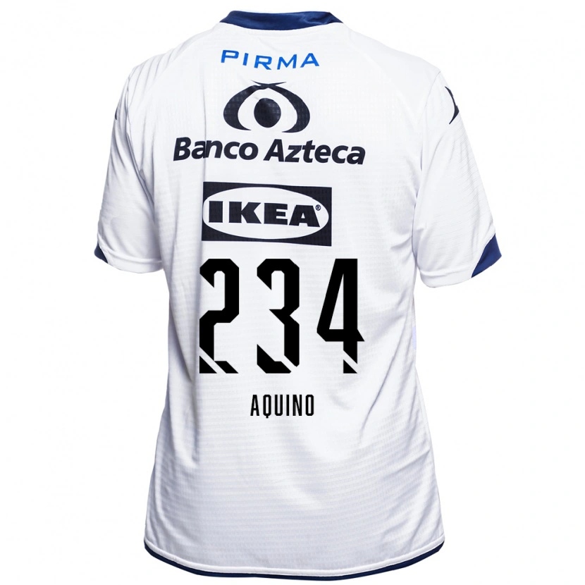 Danxen Mujer Camiseta Andy Aquino #234 Blanco Negro Azul 1ª Equipación 2026/27 La Camisa