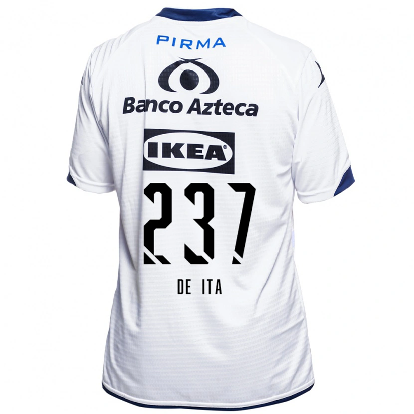 Danxen Mujer Camiseta Alejandro De Ita #237 Blanco Negro Azul 1ª Equipación 2026/27 La Camisa