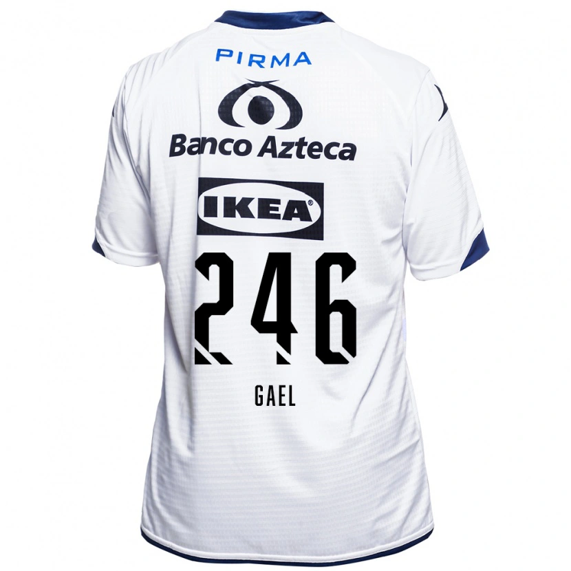 Danxen Mujer Camiseta Gael De La Torre #246 Blanco Negro Azul 1ª Equipación 2026/27 La Camisa
