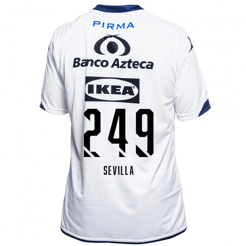Danxen Mujer Camiseta Ángel Sevilla #249 Blanco Negro Azul 1ª Equipación 2026/27 La Camisa