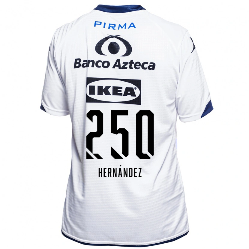 Danxen Mujer Camiseta Arvin Hernández #250 Blanco Negro Azul 1ª Equipación 2026/27 La Camisa
