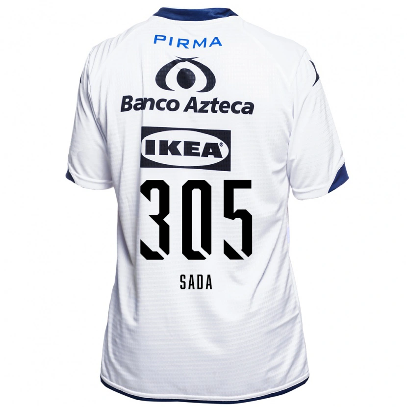 Danxen Mujer Camiseta Jorge Sada #305 Blanco Negro Azul 1ª Equipación 2026/27 La Camisa