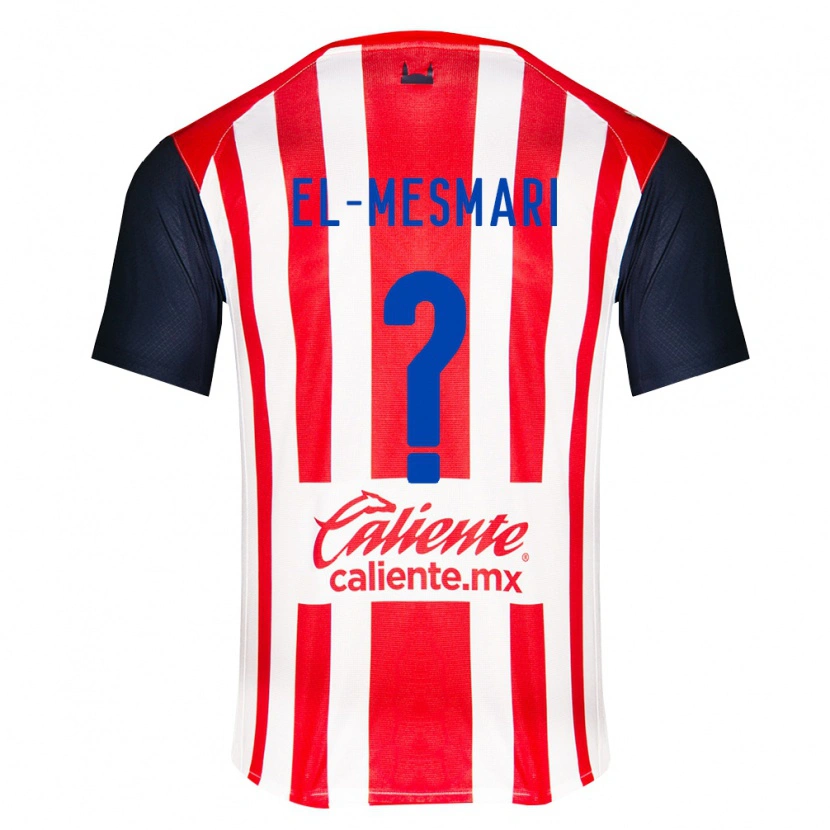 Danxen Mujer Camiseta Bruce El-Mesmari #0 Rojo Negro Blanco 1ª Equipación 2026/27 La Camisa