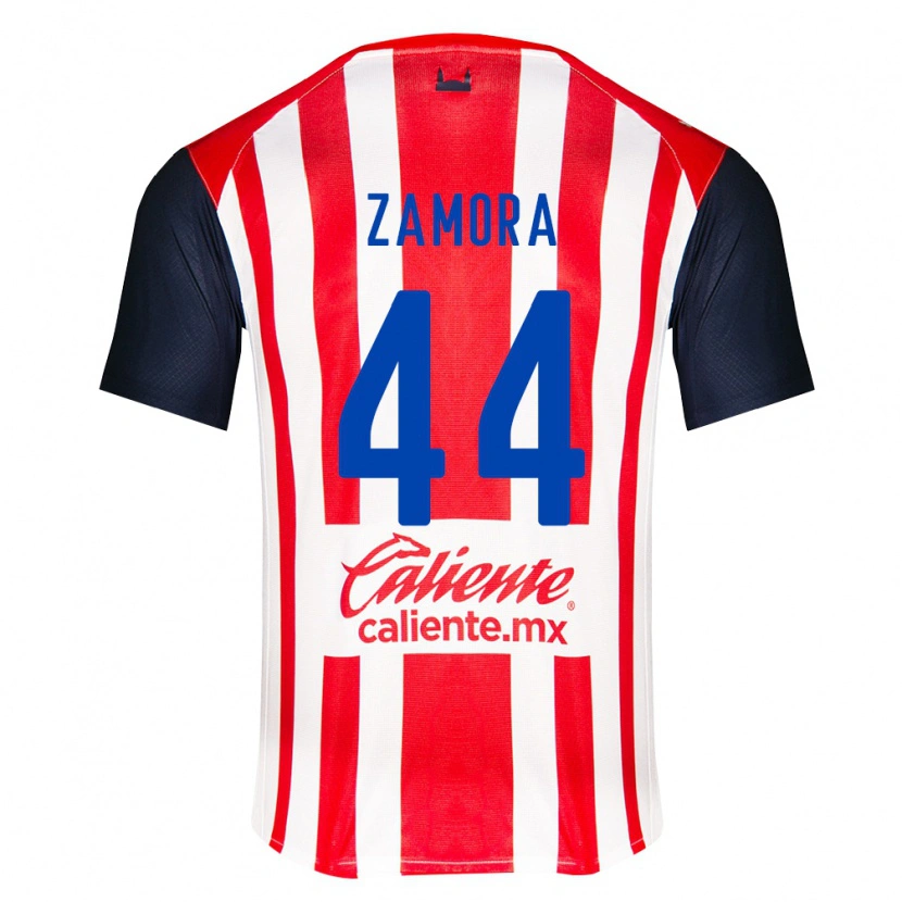 Danxen Mujer Camiseta Saúl Zamora #44 Rojo Negro Blanco 1ª Equipación 2026/27 La Camisa