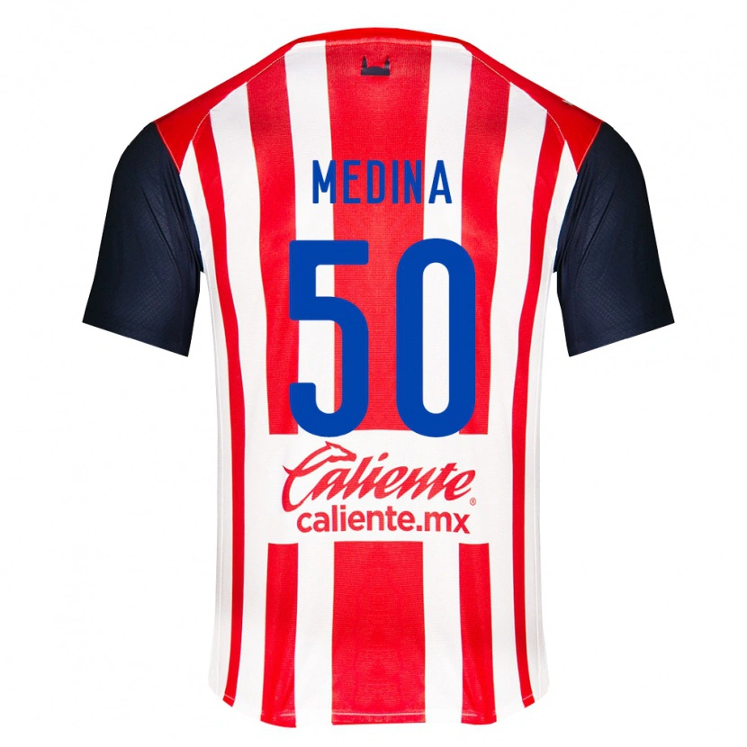 Danxen Mujer Camiseta Cruz Medina #50 Rojo Negro Blanco 1ª Equipación 2026/27 La Camisa