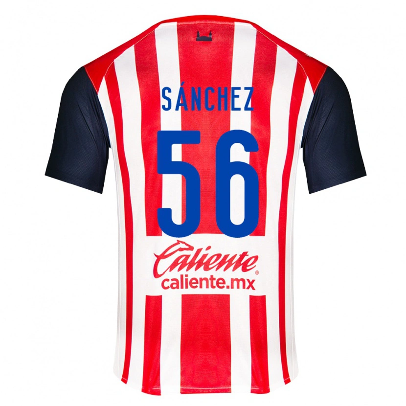 Danxen Mujer Camiseta Benjamín Sánchez #56 Rojo Negro Blanco 1ª Equipación 2026/27 La Camisa