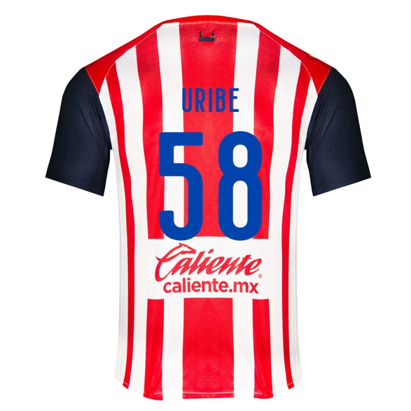 Danxen Mujer Camiseta Juan Uribe #58 Rojo Negro Blanco 1ª Equipación 2026/27 La Camisa