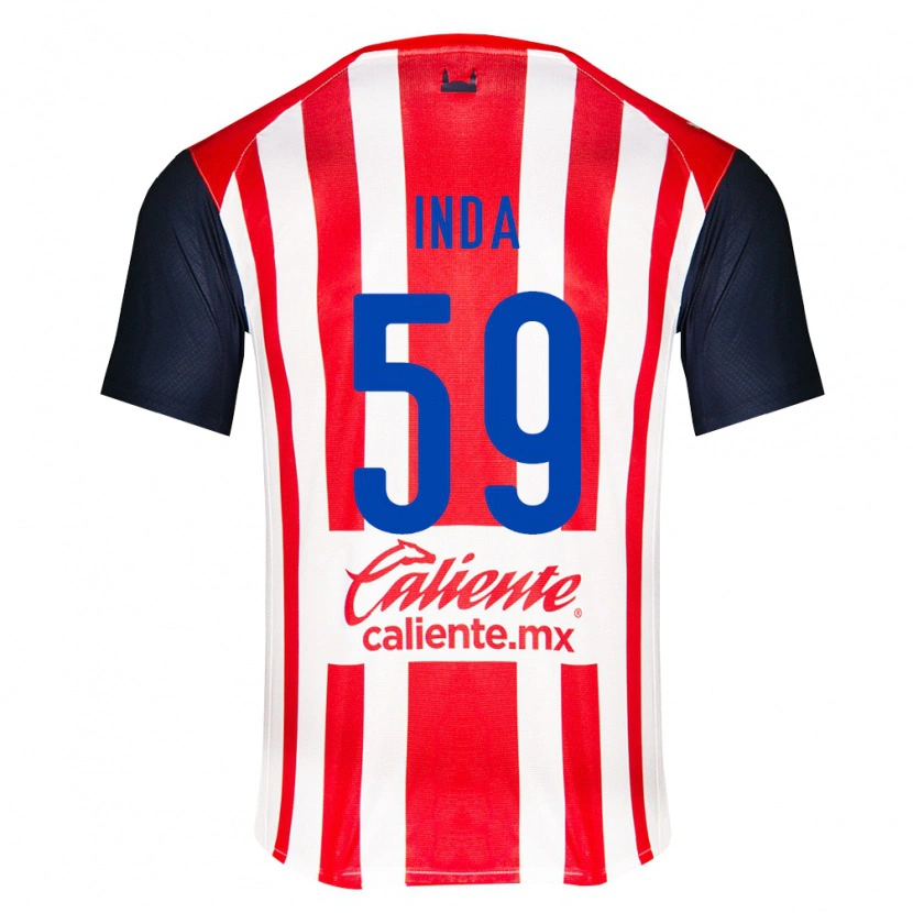 Danxen Mujer Camiseta Samir Inda #59 Rojo Negro Blanco 1ª Equipación 2026/27 La Camisa