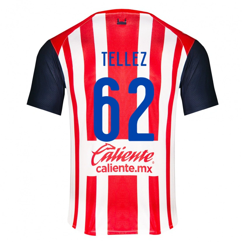 Danxen Mujer Camiseta Brandon Téllez #62 Rojo Negro Blanco 1ª Equipación 2026/27 La Camisa