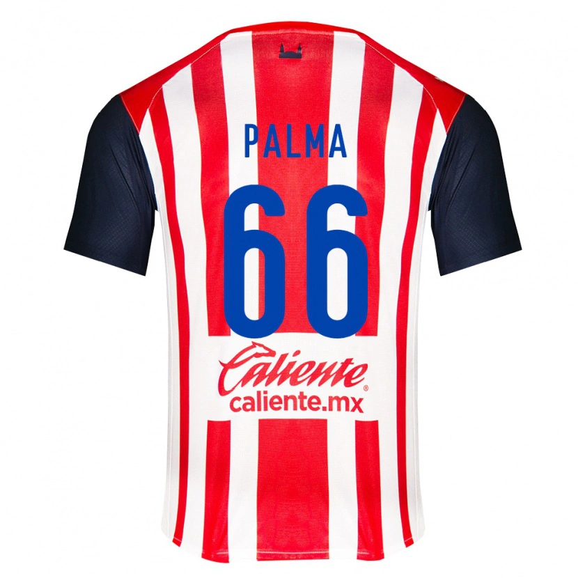 Danxen Mujer Camiseta Arturo Palma #66 Rojo Negro Blanco 1ª Equipación 2026/27 La Camisa