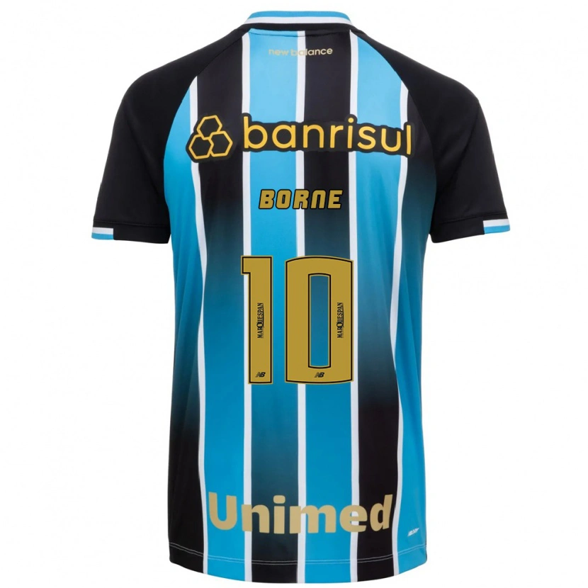 Danxen Mujer Camiseta João Borne #10 Azul Marrón Negro 1ª Equipación 2026/27 La Camisa