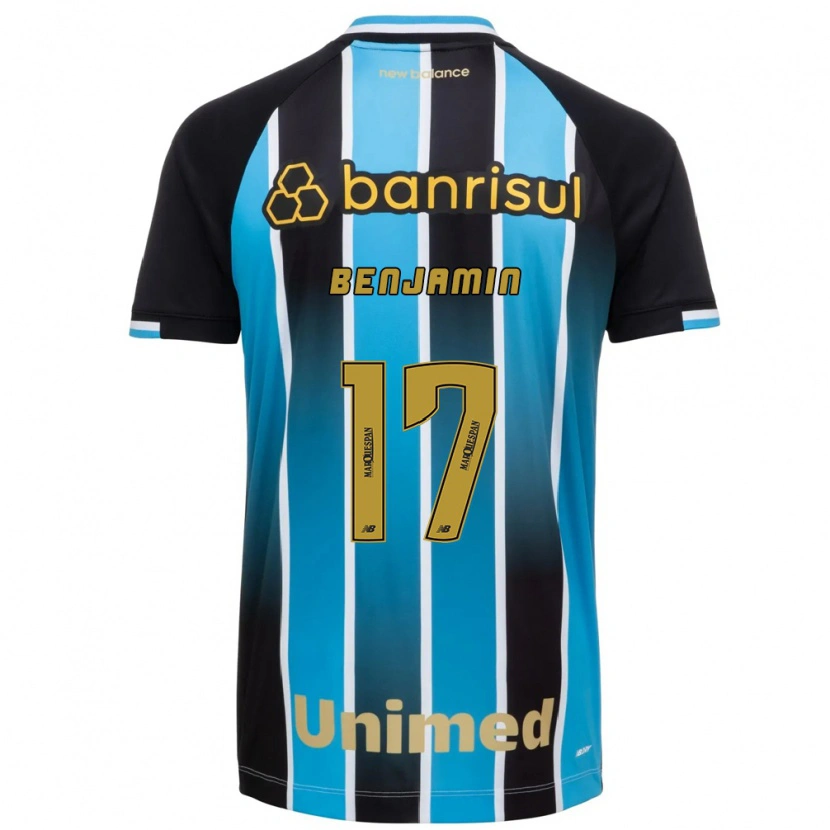 Danxen Mujer Camiseta Benjamin Dos Santos #17 Azul Marrón Negro 1ª Equipación 2026/27 La Camisa