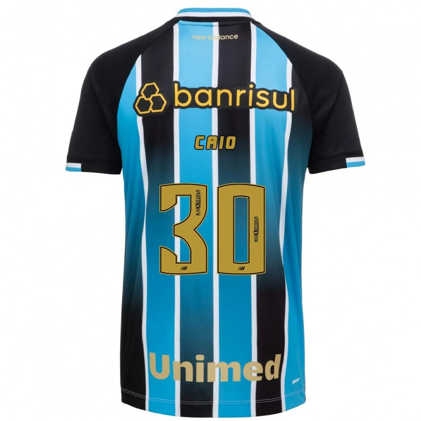 Danxen Mujer Camiseta Rodrigo Caio #30 Azul Marrón Negro 1ª Equipación 2026/27 La Camisa