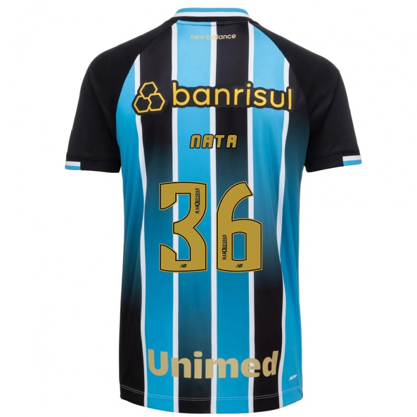 Danxen Mujer Camiseta Natã #36 Azul Marrón Negro 1ª Equipación 2026/27 La Camisa