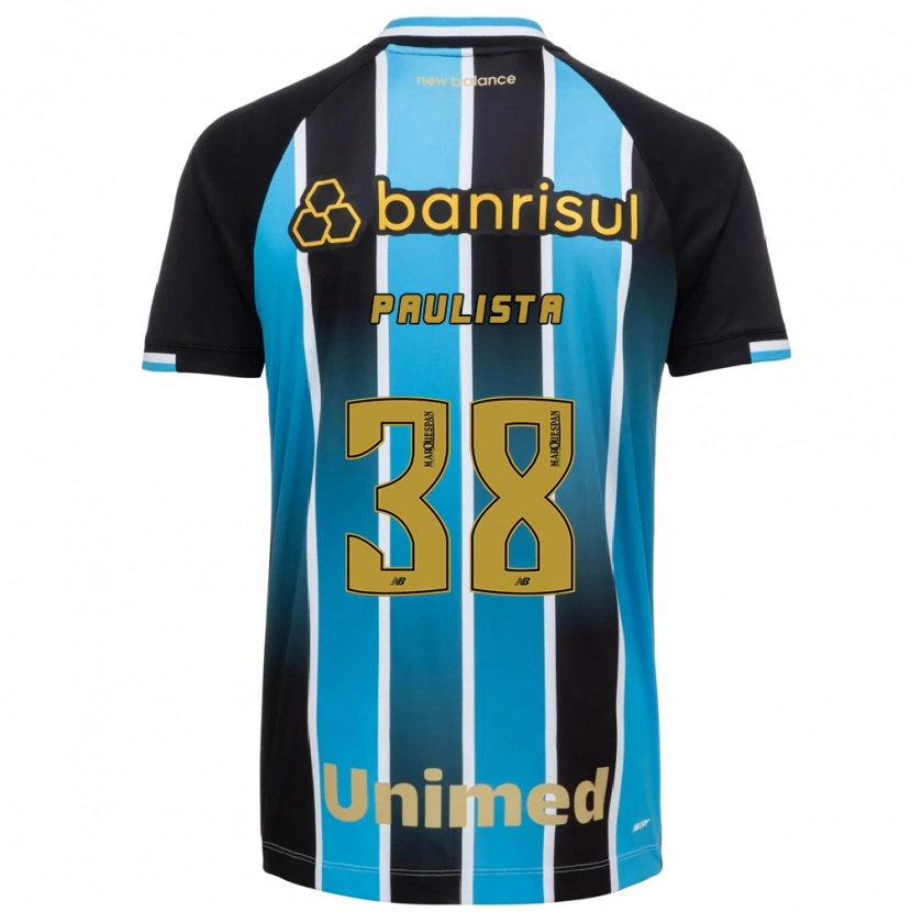 Danxen Mujer Camiseta Caio Paulista #38 Azul Marrón Negro 1ª Equipación 2026/27 La Camisa