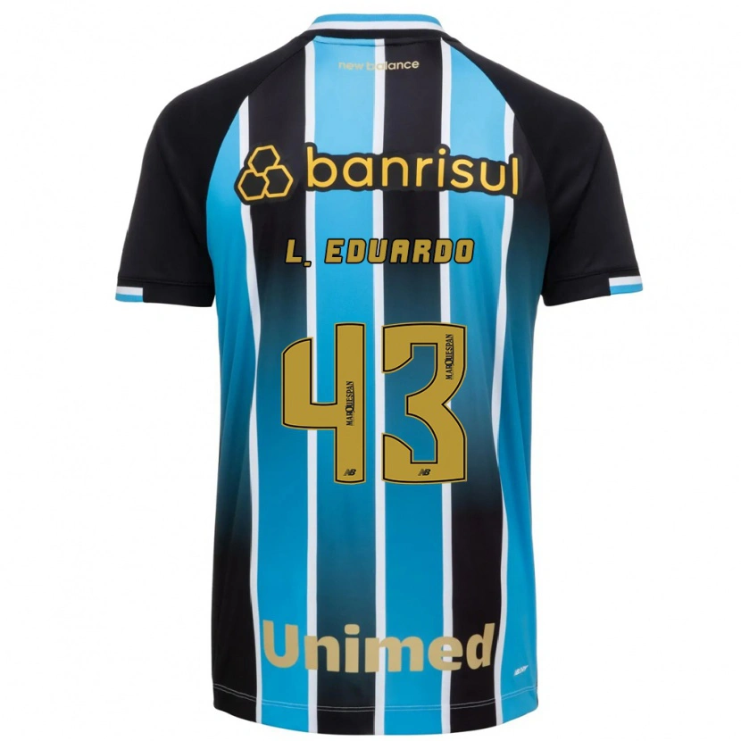Danxen Mujer Camiseta Luis Eduardo #43 Azul Marrón Negro 1ª Equipación 2026/27 La Camisa
