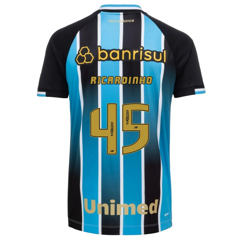 Danxen Mujer Camiseta Ricardinho #45 Azul Marrón Negro 1ª Equipación 2026/27 La Camisa