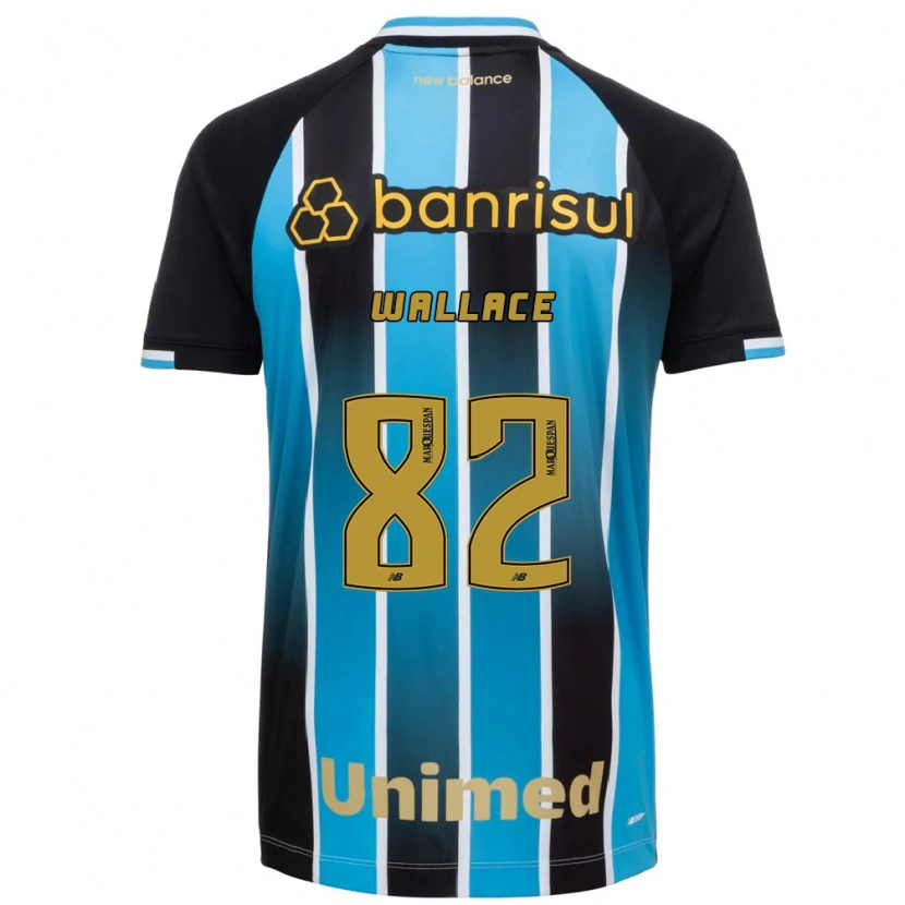 Danxen Mujer Camiseta Wallace Gomes Da Silva Dos Santos #82 Azul Marrón Negro 1ª Equipación 2026/27 La Camisa