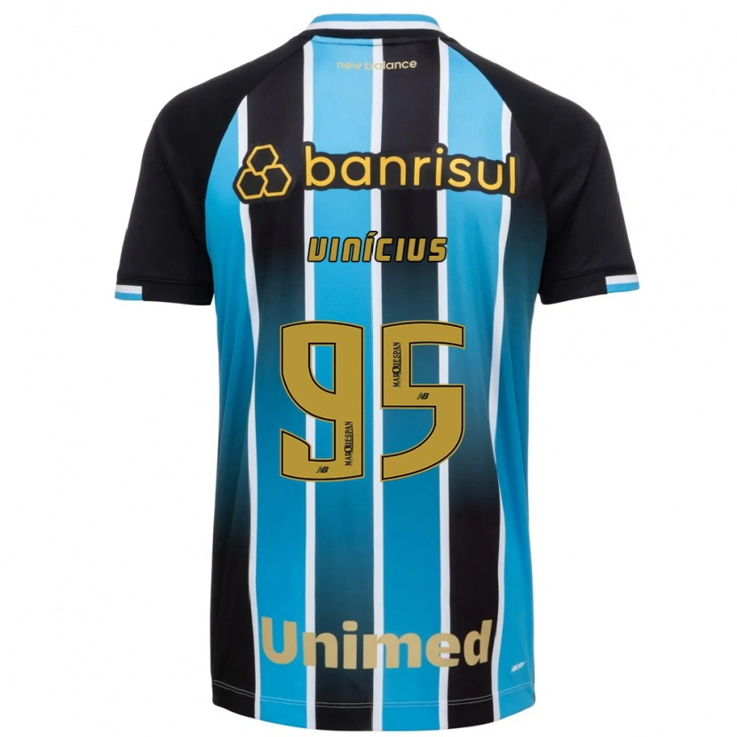 Danxen Mujer Camiseta Carlos Vinícius #95 Azul Marrón Negro 1ª Equipación 2026/27 La Camisa