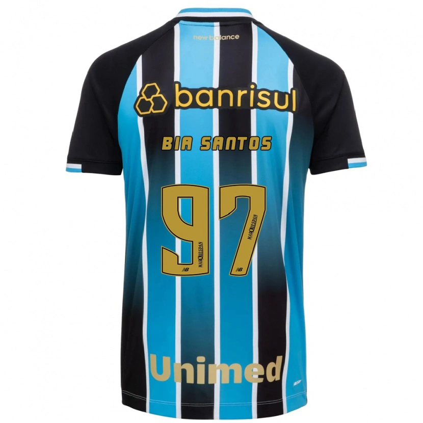 Danxen Mujer Camiseta Bia Santos #97 Azul Marrón Negro 1ª Equipación 2026/27 La Camisa