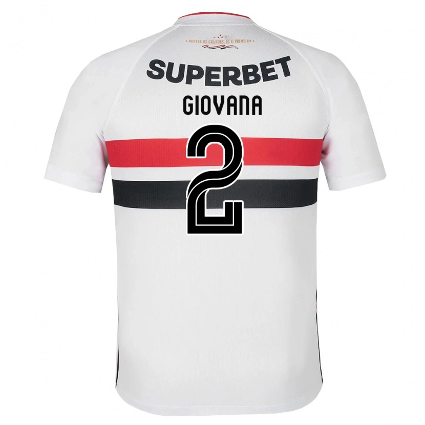 Danxen Mujer Camiseta Giovana #2 Blanco Rojo Negro 1ª Equipación 2026/27 La Camisa