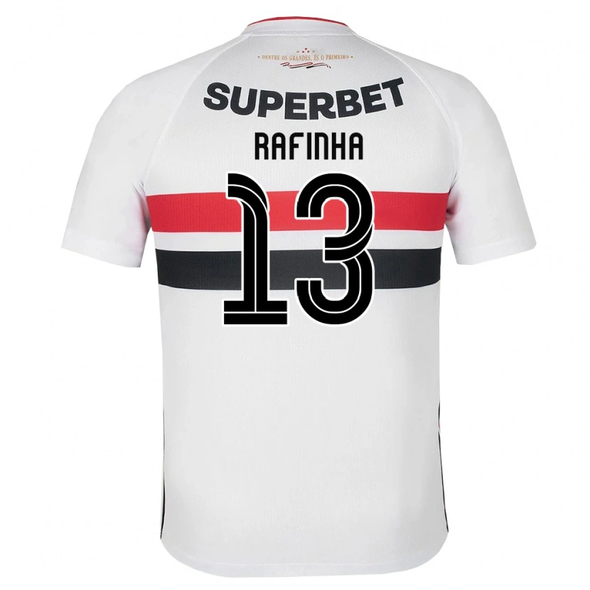 Danxen Mujer Camiseta Rafinha #13 Blanco Rojo Negro 1ª Equipación 2026/27 La Camisa