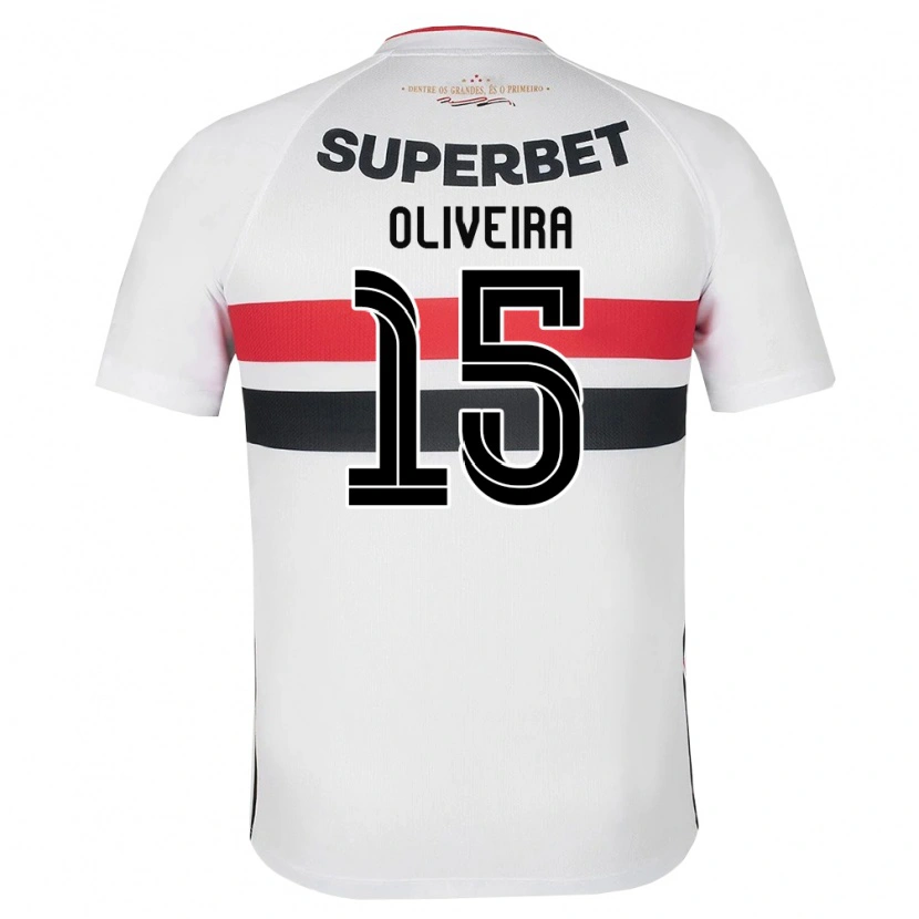 Danxen Mujer Camiseta Felipe Oliveira #15 Blanco Rojo Negro 1ª Equipación 2026/27 La Camisa