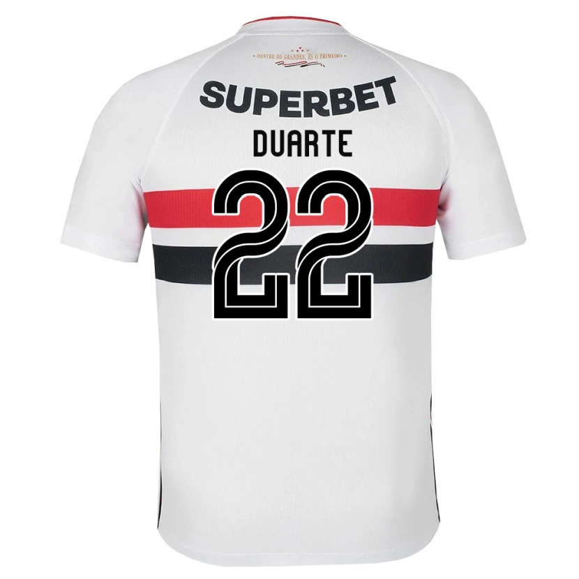 Danxen Mujer Camiseta Domingos Duarte #22 Blanco Rojo Negro 1ª Equipación 2026/27 La Camisa