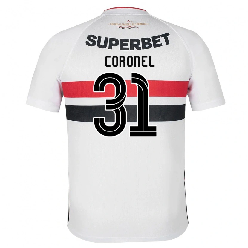 Danxen Mujer Camiseta Carlos Coronel #31 Blanco Rojo Negro 1ª Equipación 2026/27 La Camisa